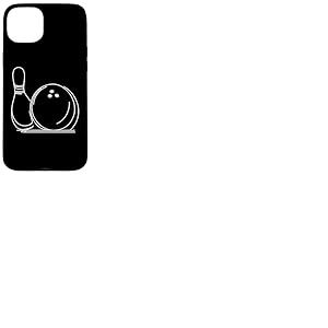 Dessin d'une Boule de Bowling et d'une quille Coque pour iPhone 15 Plus