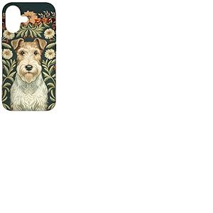 Fox Terrier en Fil de Fer &agrave; la William Morris Coque pour iPhone 17