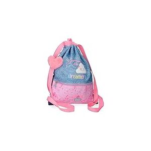 Enso Dreamer Sac à Dos pour Enfant, Sac à Dos d'école, fabriqué en Polyester, Roues Doubles de Rotation multidirectionnelle, Multiples façons de l'utiliser, Bleu, Sack-Rucksack, Sac à Dos