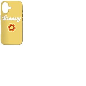 Fleur r&eacute;tro Groovy Coque pour iPhone 17