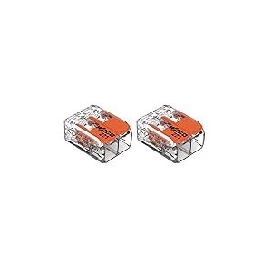 Wago - 100 Bornes de Connexion automatique S221 2 entrées (Lot de 2)