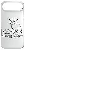 Humour Chat &laquo; Starving to Death &raquo; Chat Qui Pleure Coque pour iPhone Air
