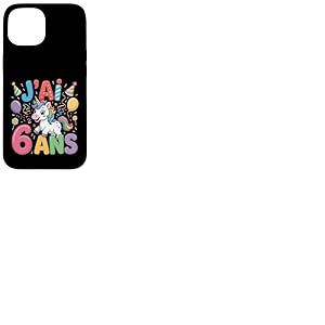 Enfant Licorne Enfant 6ans Anniversaire Garcon Fille Licorne Coque pour iPhone 15