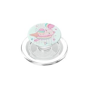 Kawaii Fraise Lait Chat Pastel Glace Galaxie PopSockets PopGrip pour MagSafe