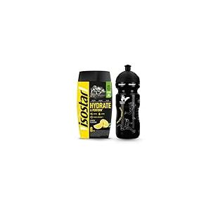 Isostar - Poudre Hydrate & Perform saveur Citron 560g (14 doses) + Bidon 650 ml - Boisson Isotonique pour Sportifs
