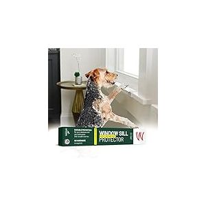 CLAWGUARD PLEXIGLASS Protection de Rebord de fenêtre – Protection épaisse et Transparente pour Chien et Chat griffer, mâcher et griffer sur Les rebords de fenêtre. Garde Les Animaux domestiques en