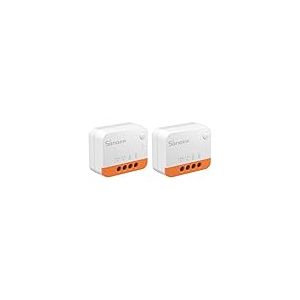 SONOFF ZBMINIL2 ZigBee Interrupteur Sans Fil (Aucun Fil Neutre Requis), 6A/1440W 2-Way Contrôle Smart Switch, Compatible avec Alexa/Google Home, Home Assistant, ZigBee 3.0 Gateway Hub Requis,(2 Pack)