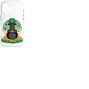 Scottish Terrier St Patricks Day Leprechaun Shamrock Coque pour iPhone 16