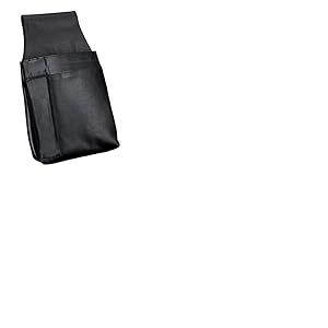 Alassio 42079 - Sac Banane pour Portefeuille de Serveur - en Cuir Nappa de qualité supérieure - Environ 22 x 15 x 4 cm - Noir, Noir, 22 cm, Porte-Monnaie