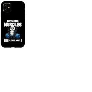 Graphique de Gym Panda Amusant pour l'installation des Muscles Coque pour iPhone 11