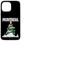 Montr&eacute;al, Ligne d'horizon du Canada, Drapeau Canadien, Arbre de No&euml;l, Amour Coque pour iPhone 13 Pro Max