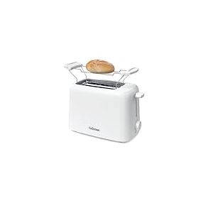 Tristar Grille-Pain, 2 Fentes, 650W, 6 Niveaux de Brunissage, Fonctions Décongélation, Réchauffage et Annulation, Arrêt Automatique, Ramasse-Miettes, Support à Viennoiseries, BR-1061