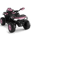 Garvee Quad &Eacute;lectrique Enfant 12V Tout-Terrain, ATV pour Enfants de 3 &agrave; 8 Ans, 2 Moteurs, T&eacute;l&eacute;commande Parentale, Suspension, LED, Musique, Bluetooth, USB, 95x 56x 55 cm