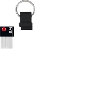 EMTEC - Cl&eacute; USB 3.2 Nano Ring T100 Capacit&eacute; 64 Go, 64 GB - Compatibilit&eacute; Universelle USB 3.0 - ECMMD64GT103 - Design Exclusif avec Anneau Porte Cl&eacute;s - Ultra Fine, Sans Capuchon