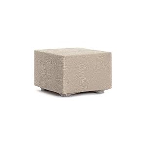 ECOMMERC3 Housse Pouf 60 x 60 cm en Tissu Super élastique en Jacquard - Housse Pouf écru, Adaptable et Respirante, Protection Quotidienne et renouvellement économique