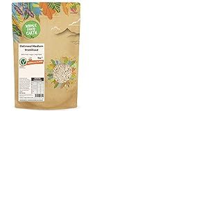 Wholefood Earth Farine d&rsquo;avoine, moyenne, stabilis&eacute;e, 1 kg - Sans OGM - Riche en fibres