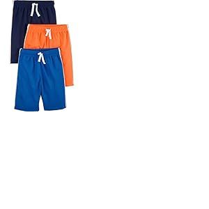 Simple Joys by Carter's 3-Pack Mesh Infant-and-Toddler-Shorts, Bleu/Orange/Bleu Marine, 5 Ans (Lot de 3) B&eacute;b&eacute; gar&ccedil;on