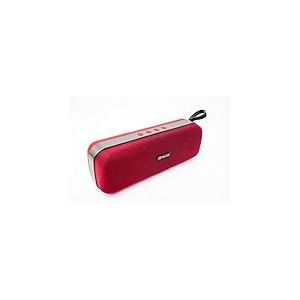 TELLUR Loop Enceinte Bluetooth Portable Stéréo, 10W, Technologie TWS True Wireless Stereo, Radio FM Portable, Fonction Mains Libres, Port USB, Fente MicroSD/TF, Jack AUX 3,5 mm, BT 5.0, Rouge