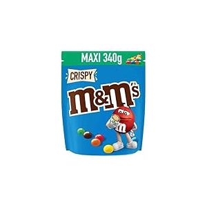 M&M'S CRISPY - Bonbons Chocolat au Lait & Riz Soufflé - 340g Sachet de Chocolats