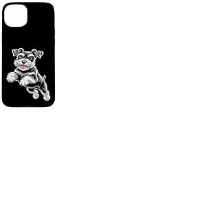 Chien Schnauzer Sauteur Coque pour iPhone 15 Plus