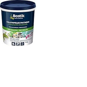 Bostik 30608320 &ndash; Colle pour tapissier (1 kg) couleur rose