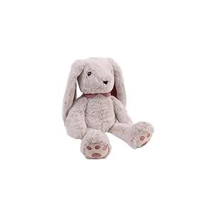 DODO D'AMOUR - Peluche Lapin Lestée - 192903 - Rose - 850 GR - Sommeil - Relaxation - Doudou - Design Français - Poids Amovible - Lavable en Machine - Cadeau Enfant - 47 cm - À Partir de 6 Mois