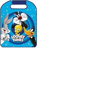 Tataway Protecteur de siège de Voiture siège Avant Looney Tunes Enfant Fille Voyage Dessins animés Bleu Protection Sylvester Tweety Bugs Bunny Daffy Duck