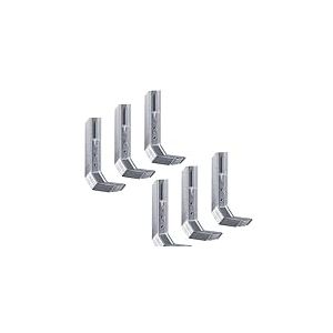 Alberts 832438 &Eacute;querre r&eacute;glable | 2 angles de 45&deg;, emboutie, avec trou oblong | galvanis&eacute;e Sendzimir | 50 x 30 x 110 mm | kit de 36