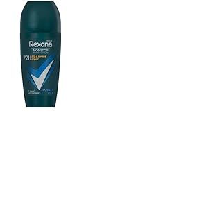 Rexona Men Nonstop Protection D&eacute;odorant anti-transpirant roll-on Cobalt Dry avec 72 heures de protection contre la transpiration et les odeurs corporelles 50 ml