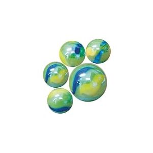 mesbilles - 25 Billes en Verre Gloster : 24 Billes et 1 Calot