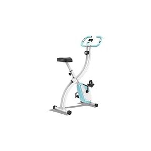 Ultrasport F-Bike Vélo d’Appartement Pliable I Vélos d'Appartement Extra Silencieux jusqu'à 130 kg avec Selle Confort, Velo d Appartement Pliable (Menthe)