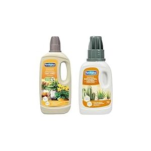 FERTILIGENE FUPAL1 - Engrais Liquide Universel 1 L - Plantes plus belles en 7 jours & FECA250 - Engrais Liquide Succulentes, Cactées 250ml -Des plantes plus vertes en 7 jours