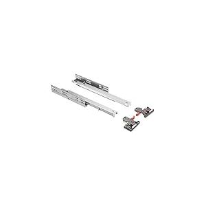 GTV Glissières de tiroir - 400 mm - Système de rails Soft-Close - Abaissement du guide de montage Slide - Charge maximale : 30 kg - 1 lot = 2 pièces