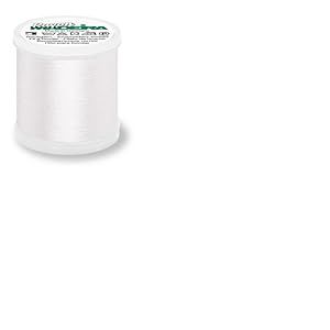 Madeira M9840-1001 Fil à broder pour machine 1001, blanc, 200 m