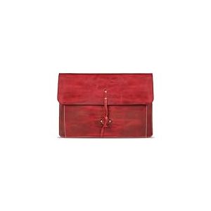 Londo Housse en Cuir Véritable pour MacBook Pro et MacBook Air, Poche Frontale et Fermeture à Rabat - 16 Pouces - 15 Pouces - 15,5 Pouces (M4, M3, M2, M1, Pro & Max) Modèles 2020 à 2024