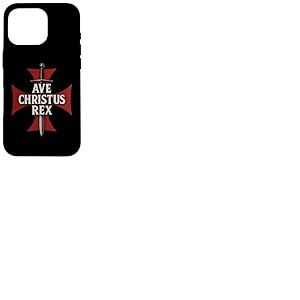 AVE Christus Rex - Croix Templi&egrave;re Coque pour iPhone 16 Pro