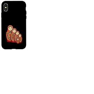 Matriochka Poupée Russe en Bois empilable Coque pour iPhone X/XS