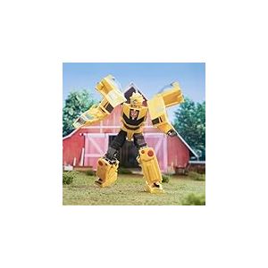 Transformers EarthSpark, Figurine Bumblebee Classe Deluxe de 12,5 cm, Jouet Robot pour Enfants, à partir de 6 Ans