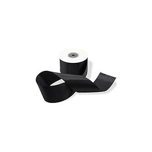 Decoraparty Ruban Noir épais 5 cm en Satin, Rouleau 25 m pour Décorations de fête, Bonbonnières, Gâteux, Fleurs, Faveurs de Mariage, Diplômes, Idées Cadeaux, Cartes de vœux Anniversaire et Nouvel An
