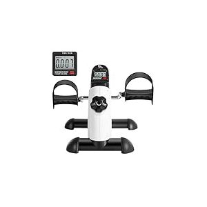 himaly Mini Vélos d'appartement, Accueil Pédales de Rééducation, Vélo d'exercice à Pédalier Bras Jambe Compact, Pedalier d'appartement, Statique Vélo Stationnaire, Écran LCD, Résistance Réglable