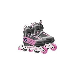 HUDORA Inline Skates Mia - Magnolia - Patins à roulettes pour Enfants/Adolescents & Adultes - Rollers réglables en 4 Tailles - Confortables & stylés - Taille 33-36