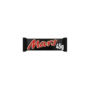 MARS - Barres Chocolat au Lait, Nougat & Caramel - 10 barres chocolatées individuelles de 45g