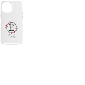 Floral Emily Nom Fleurs Nom Personnalis&eacute; Emily Coque pour iPhone 13 Pro Max