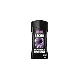 AXE - Gel Douche Homme 5en1 Provocation - 24h Hydratant - 87% d'Ingr&eacute;dients d'origine naturelle - parfum noix de coco & poivre noir - 250ml
