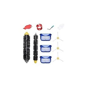Loveco Kit de pièces de Rechange pour iRobot Roomba 600 Series 690 614 680 660 651 650 (ne Convient Pas aux séries 645 655 et 500 Series 595 585 564 552, 3 filtres, 3 brosses latérales, 1 Paire de