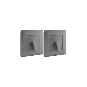 Zenitech Plaque Sortie de c&acirc;ble 16A Titanium - Artezo (Lot de 2)