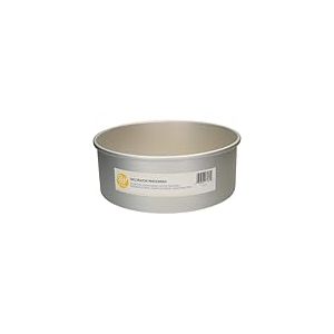 Wilton Decorator Preferred Moule à Gâteau Ronde Ø CM 25 x 10 H, Moule Professionnel Extra Profond, Matériau: Aluminium Anodisé Résiste, Gris