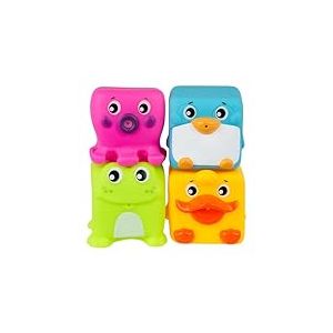 Playgro Grip and Stack Cubes, Cubes, Jouets pour bébé à emplier et à emboiter, Jouet d'éveil, à partir de 6mois