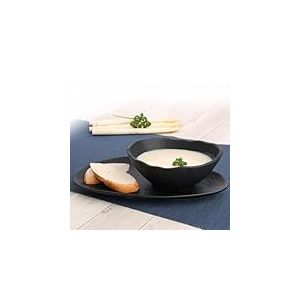 Holst Porzellan SDS 116 Lot de 2 soupes en céramique dure Design ardoise Noir