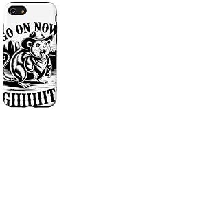 Go On Now Giiiit Lémurien Cowboy Humoriste Western Coque pour iPhone SE (2020) / 7 / 8